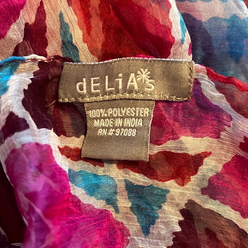 dELiAs Women's Multicolor Geometric Polyester Scarf - Picture 5 of 5